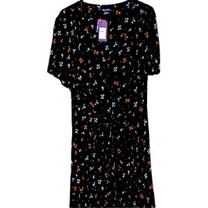 City Chic NWT SS Dress size 24 Serene Ditsy